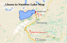 Namtso Lake Maps