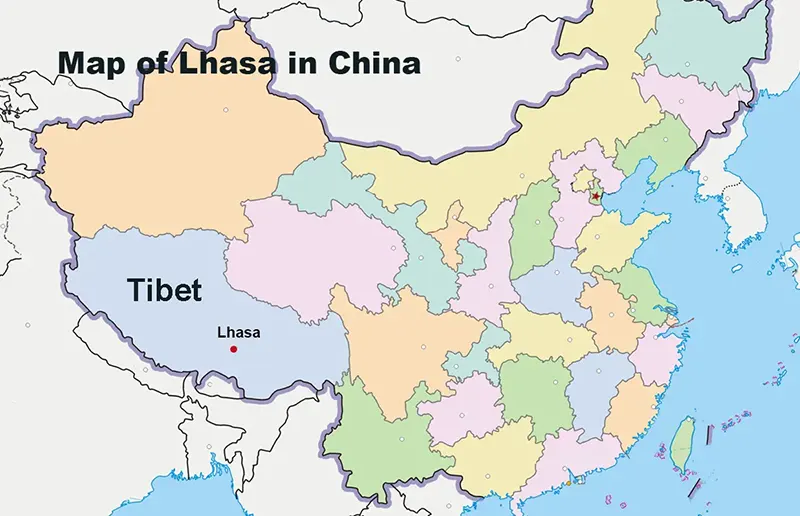 Lhasa Location Map: Where Is Lhasa Located on a Map?