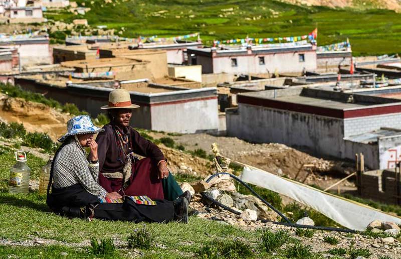 Wenbu South Village, a traditional Tibetan village on Ngari Northern Route