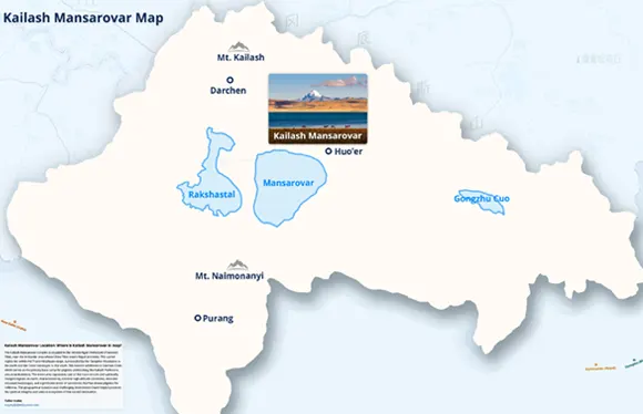 Kailash Mansarovar Map