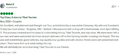 Kailash tour from UK