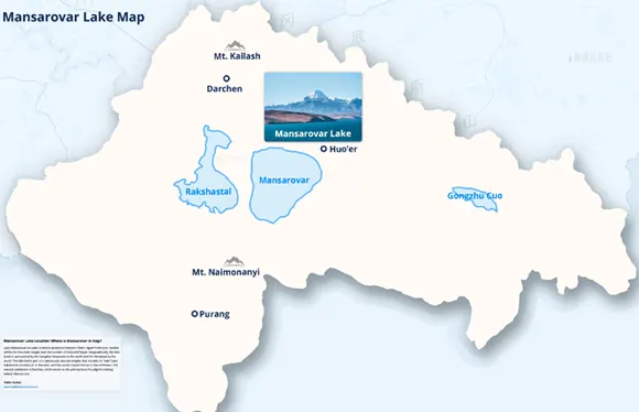 Mansarovar Lake Map
