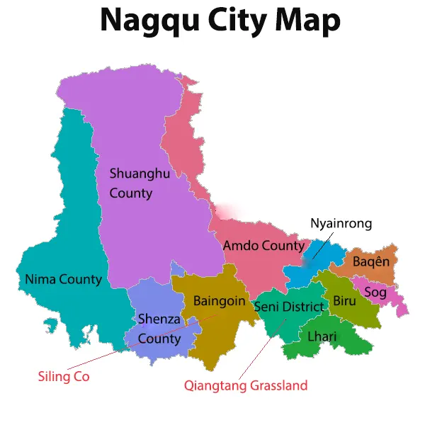 Nagqu City Map