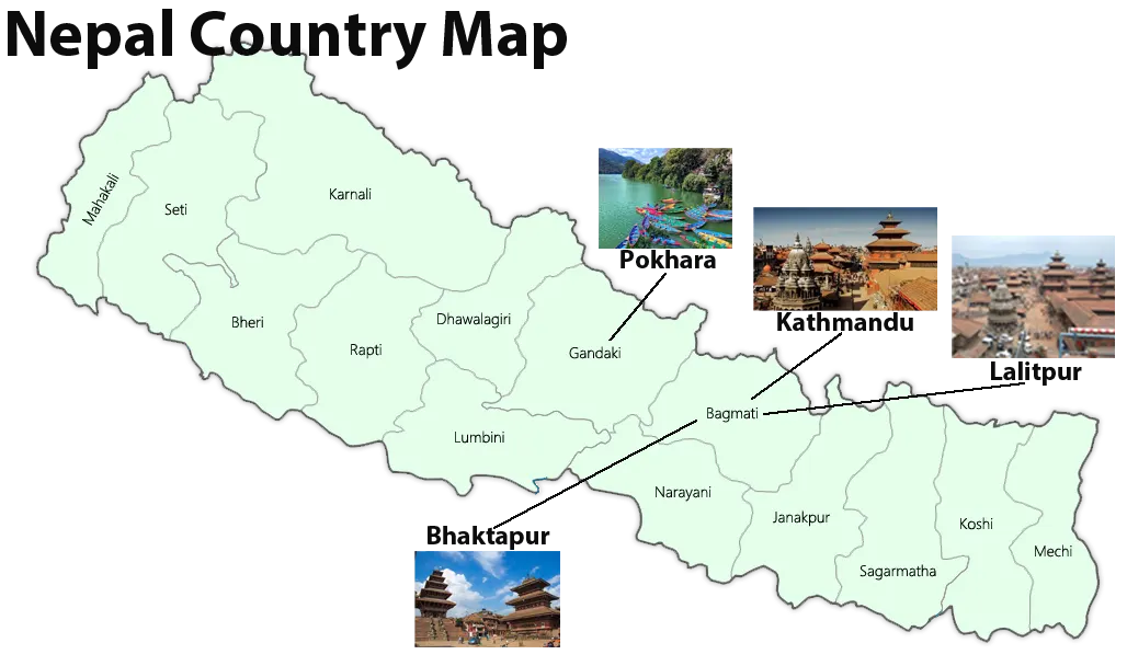 Nepal Country Map