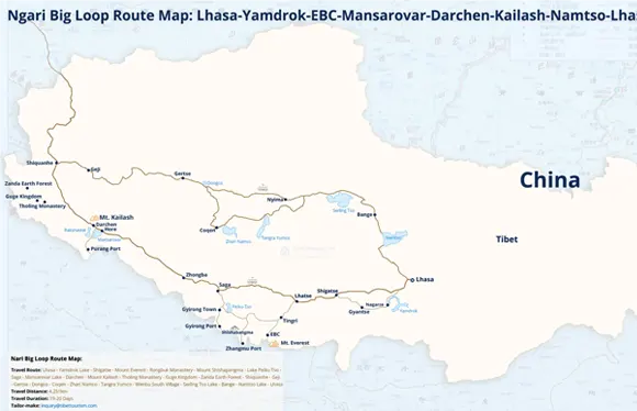 Ngari Big Loop Map