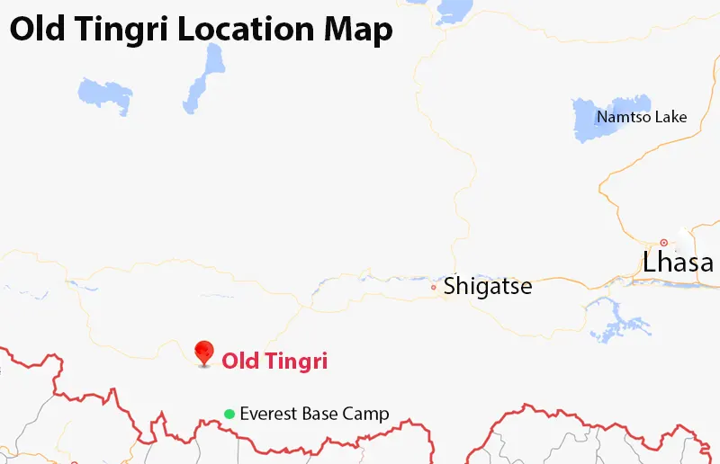 Old Tingri Location Map