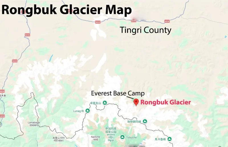 Rongbuk Glacier Travel Guide: Map, Facts & Itineraries