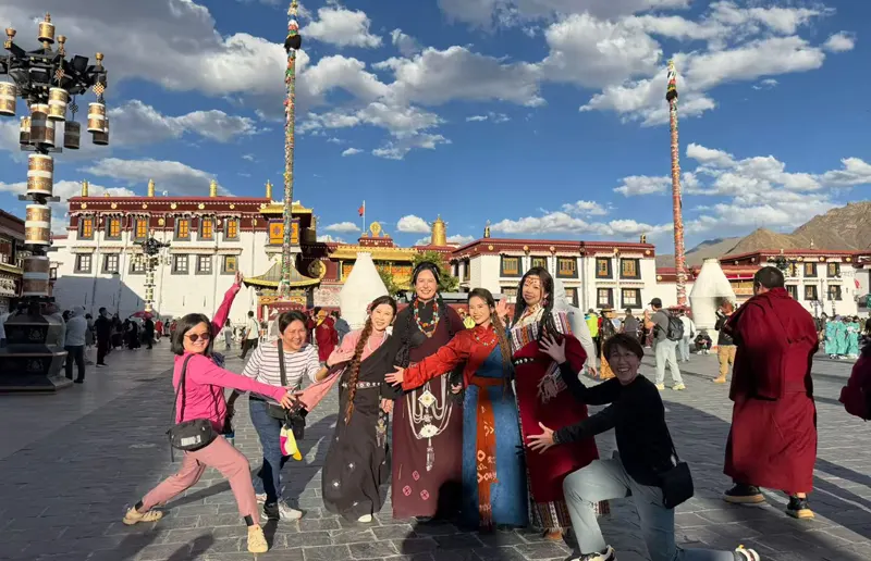 Tibetan Dress Photography at Jokhang Temple