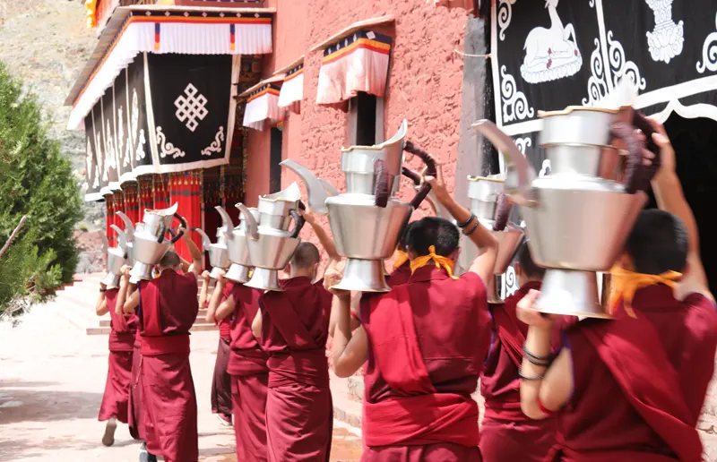 Tashilhunpo Monastery in July