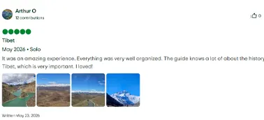 Tibet EBC tour from Canada