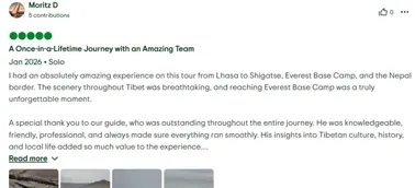 Tibet EBC tour from Russia
