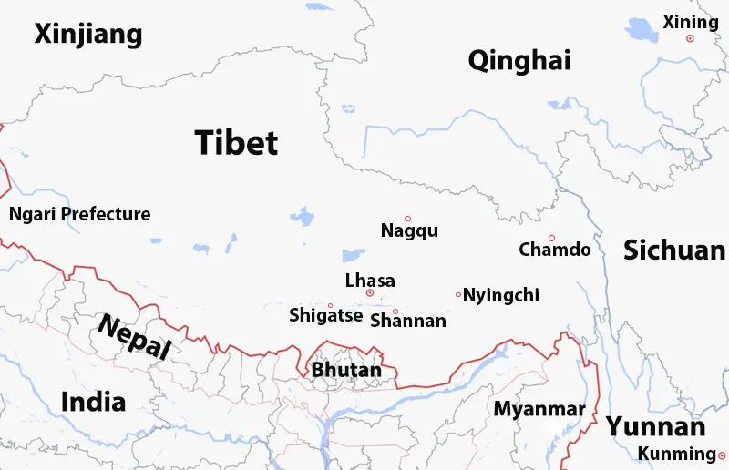 Tibet Political Map: Comprehensive Guide, Boundaries, and Administrative Regions