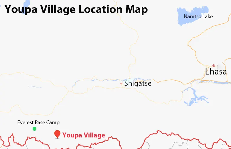 Youpa Village Location Map