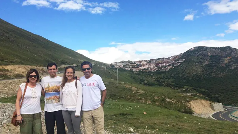 Group Photo with Ganden Monastery