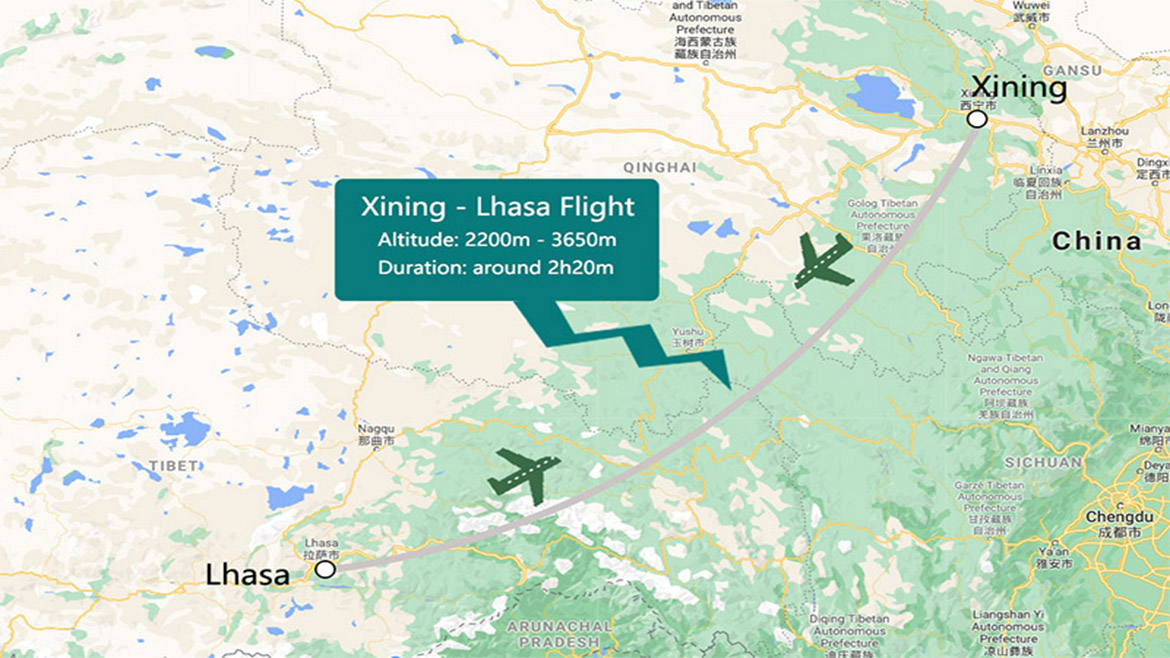 Xining to Lhasa Flight