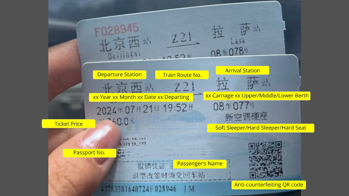 Beijing to Lhasa Train Tickets
