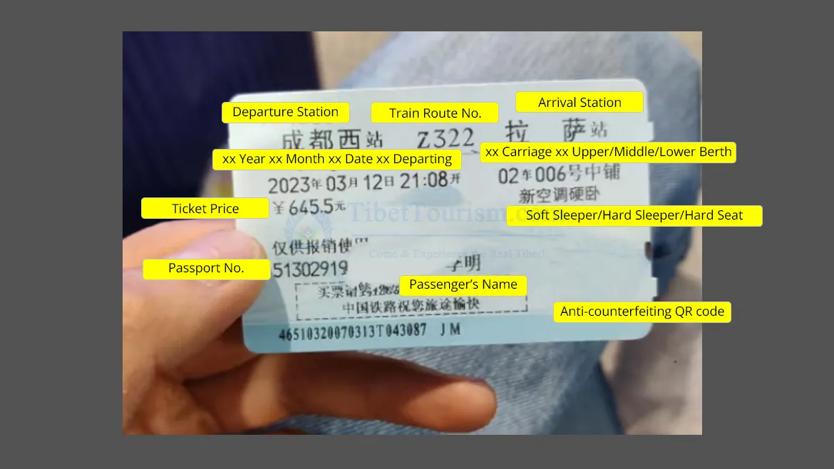 Chengdu to Lhasa Train Tickets