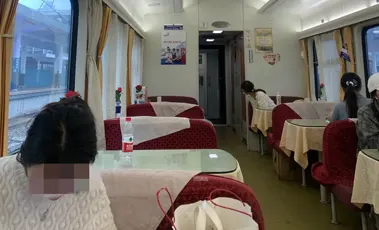 Dining Car on Tibet Train