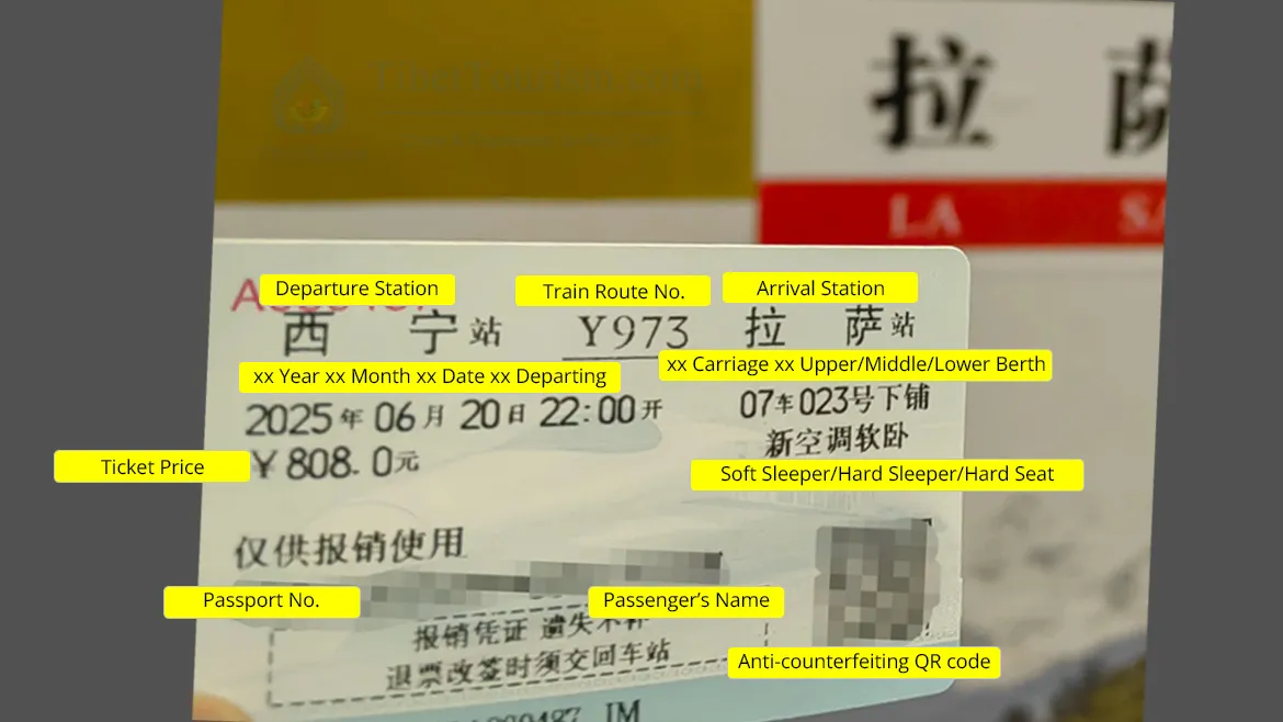 Xining to Lhasa Train Tickets