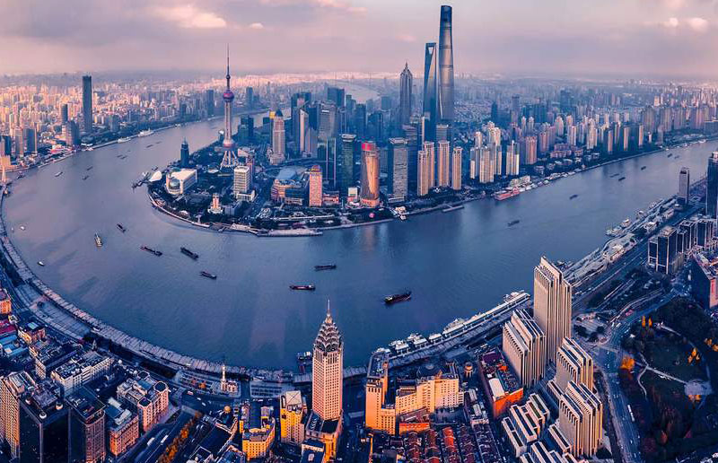 the view of Shanghai